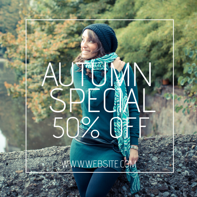 Autumn Fashion Sale Template | PosterMyWall