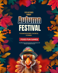 Autumn Fest Instagram Portrait template