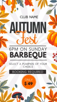 autumn fest Instagram story, Harvest fest template