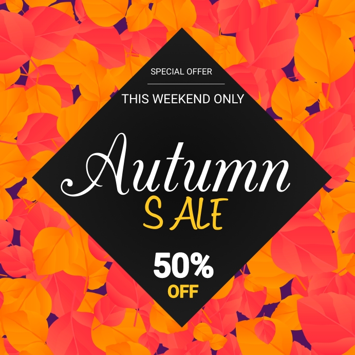 Fall Text Ad Copy of Autumn Fest Sale Ads | PosterMyWall