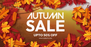 Autumn Festival, Autumn Sale Facebook Shared Image template