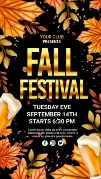 autumn festival, fall, harvest Instagram Story template