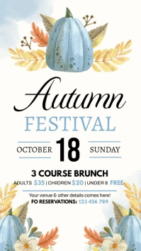 autumn festival, fall, harvest Instagram Story template