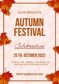 Autumn Festival A2 template