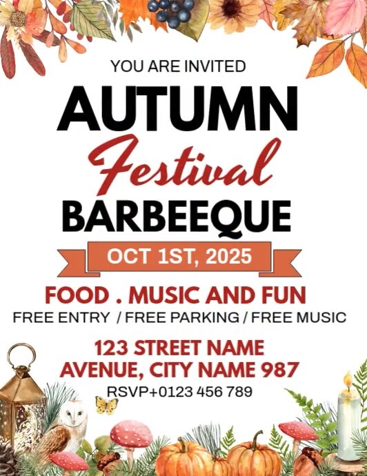 Plantilla de Autumn Festival Ads | PosterMyWall
