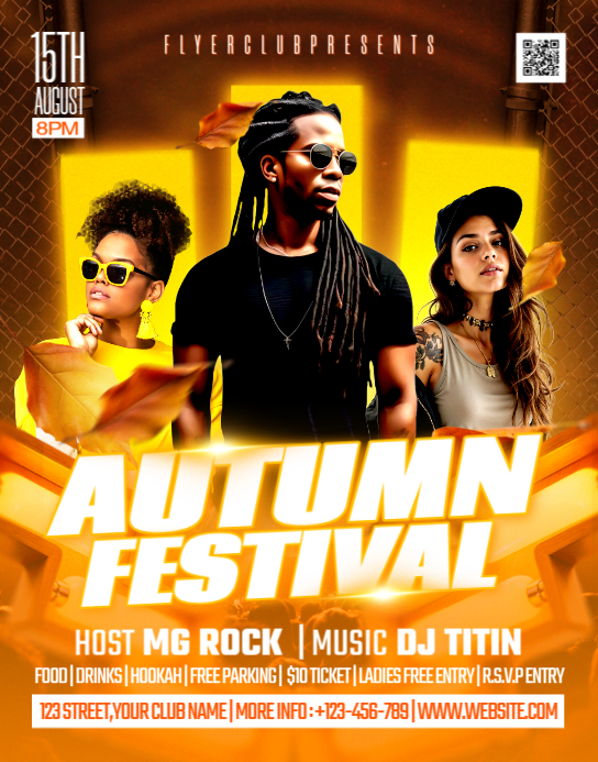 Autumn Music Festival Template | PosterMyWall