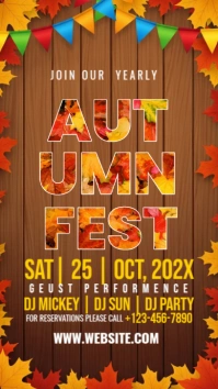 Autumn Festival Instagram Story template