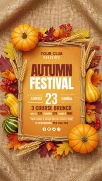 Autumn Festival Instagram Story template