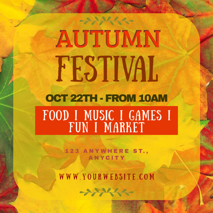 Copia de Autumn Festival PosterMyWall