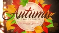 Autumn Festival Event Facebook Cover Video Template
