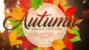 Autumn Festival Facebook-covervideo Template