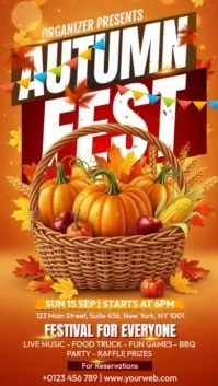Autumn Festival Instagram Story template