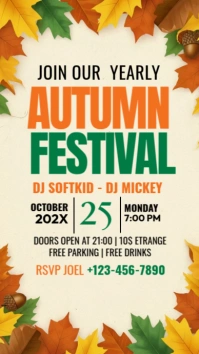 Autumn Festival Instagram Story template