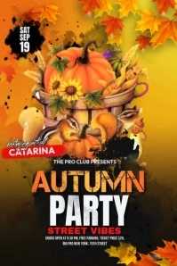 Autumn Festival Party 海报 template