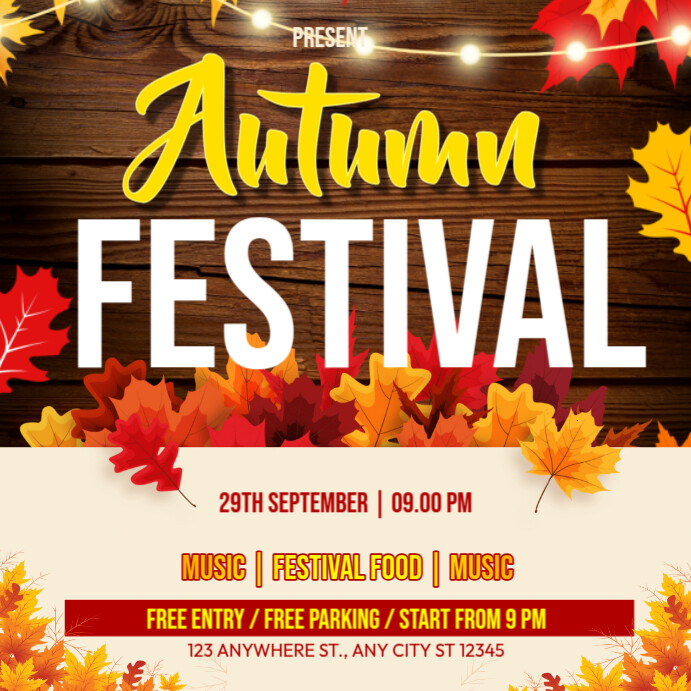 Copy of Autumn festival post | PosterMyWall