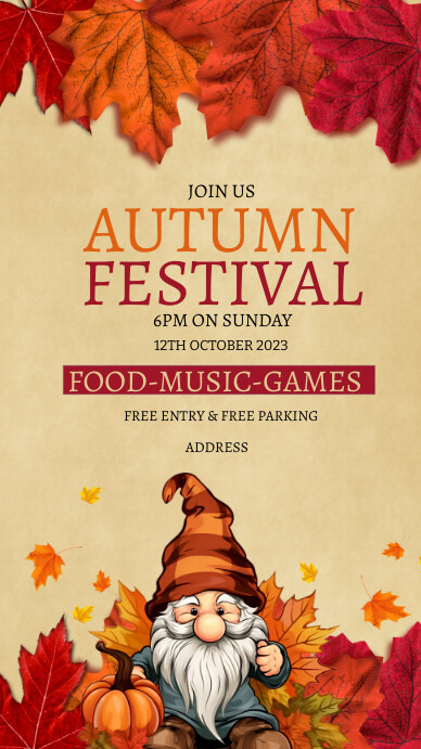 Autumn festival poster Template | PosterMyWall