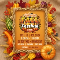 Autumn Festival Square (1:1) template