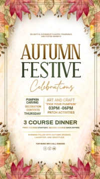 Autumn Festive Instagram Story template
