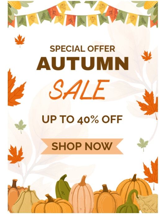 AUTUMNFLOWERALBUM COVERBRAND LOGO Template PosterMyWall