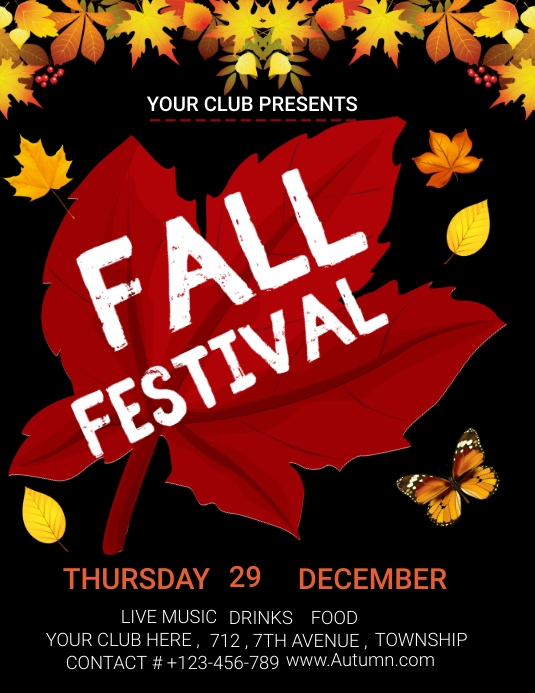 Autumn Flyer Template PosterMyWall