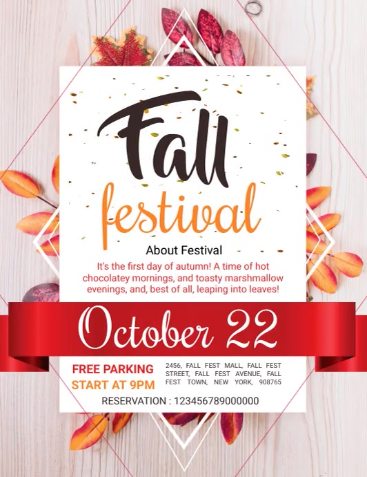 autumn flyer Template | PosterMyWall