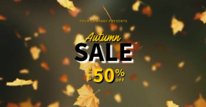 Autumn Flyer ภาพที่แชร์บน Facebook template