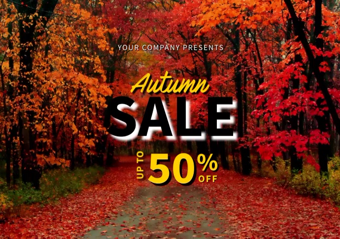 Autumn Flyer A4 template