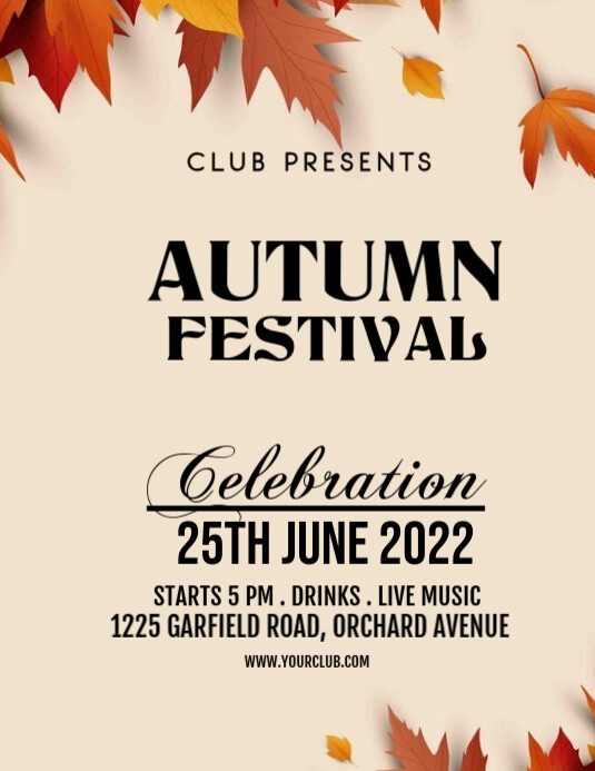 Autumn Flyer Template PosterMyWall