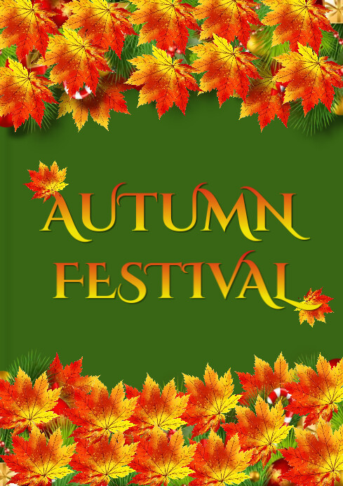 Autumn Flyer A4 template