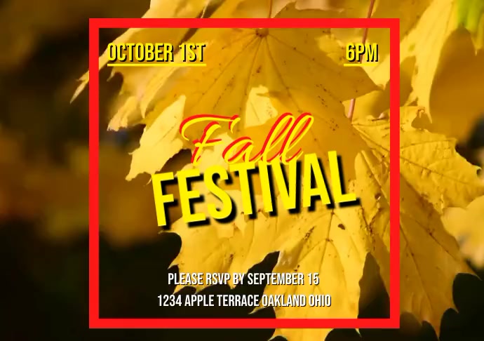 Autumn Flyer A4 template