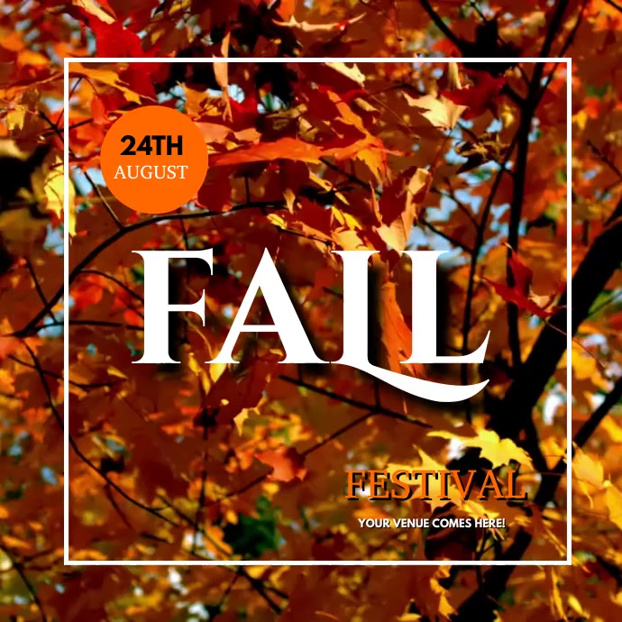 Autumn Flyer Instagram Plasing template
