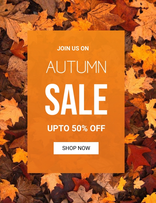 October Fall Flyer autumn flyers Template | PosterMyWall