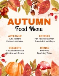 Autumn Menu Template | PosterMyWall