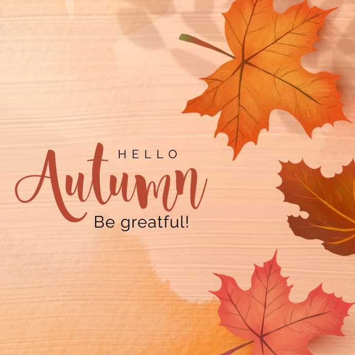 autumn greetings Template | PosterMyWall