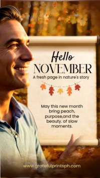 Yellow November Inspiration รีลบน Instagram Template