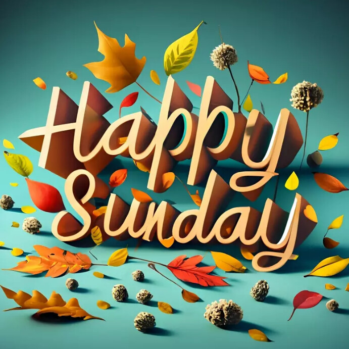 Autumn- Happy Sunday Design Template | PosterMyWall