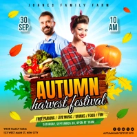 Autumn Harvest Festival Banner Pos Instagram template