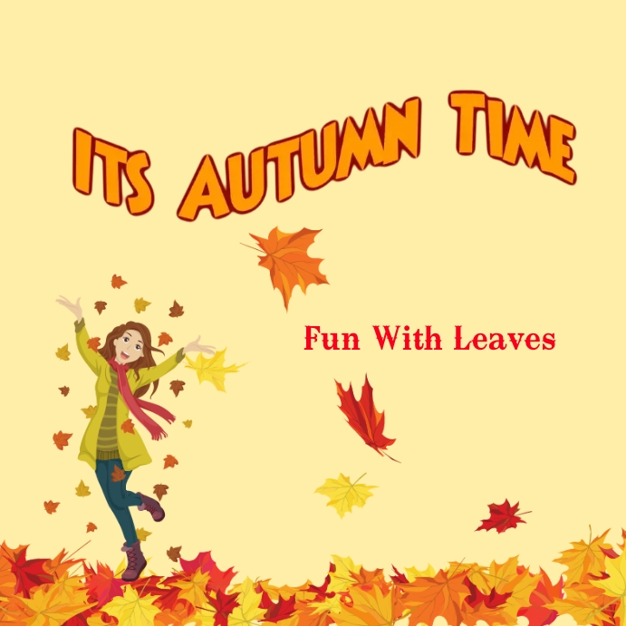 Fall Themed Posts Autumn instagram post Template | PosterMyWall