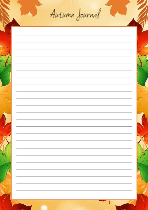 autumn journal Template | PosterMyWall