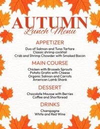 Autumn Menu Template | PosterMyWall