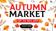 autumn market flyer Digital Display (16:9) template