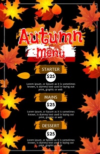 Autumn Menu Template | PosterMyWall