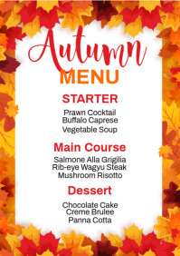 Autumn Festival Menu Template | PosterMyWall