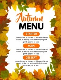 Autumn Menu Template | PosterMyWall