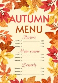 Autumn Menu Template | PosterMyWall