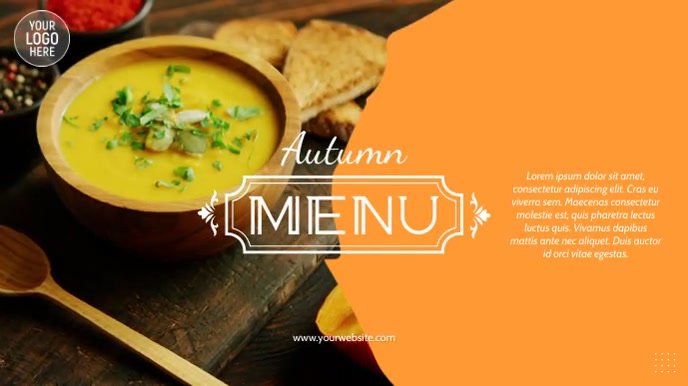 Adverture Menu Autumn Menu Restaurant Video Ad Template | PosterMyWall