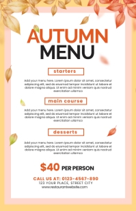 Autumn Menu Template | PosterMyWall