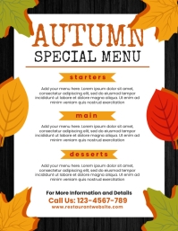 Autumn Menu Template | PosterMyWall