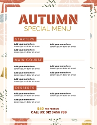 Autumn Menu Template | PosterMyWall