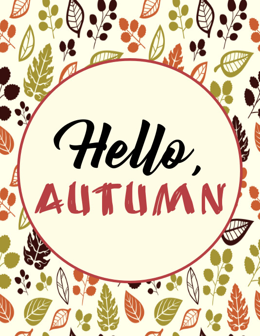 Plantilla de Autumn pamflet | PosterMyWall